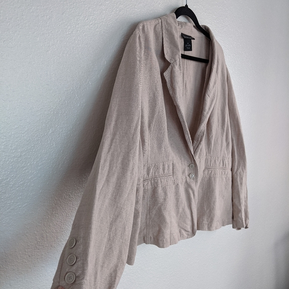 Lane Bryant Linen Blazer - Picture 4 of 7